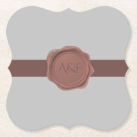 Elegantes Band und Siegel Monogram