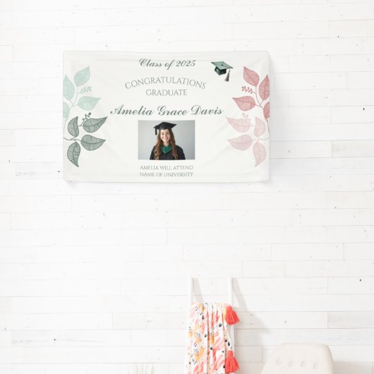 Elegantes Banner für botanischen Abschluss (InSitu)