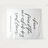 Elegantes Banner für Personalisierte Hochzeiten Wandteppich (Vorderseite (Horizontal))