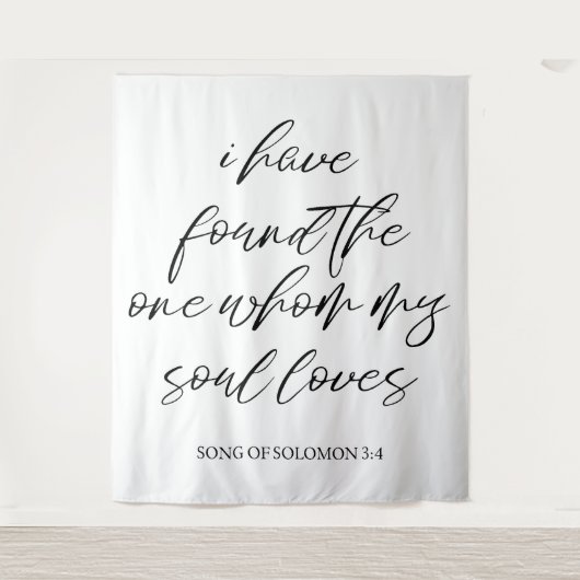 Elegantes Banner für Personalisierte Hochzeiten Wandteppich (Vorderseite)