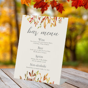 Elegantes Bar für Hochzeiten mit benutzerdefiniert Sockelschild