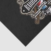 Elegantes Barberloch und Crown-Logo personalisiere Seidenpapier (Ausschnitt)