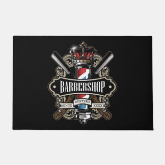 Elegantes Barbershop-Logo personalisieren 24" x 36 Fußmatte