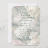 Elegantes Barock-Brautparty Einladung (Vorderseite)