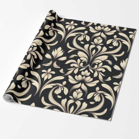 Elegantes Barock Geschenkpapier (Ungerollt)