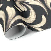 Elegantes Barock Geschenkpapier (Rolleneckpunkt)