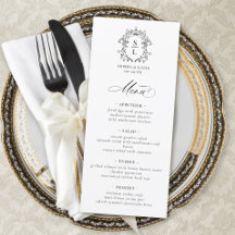 Elegantes Barock-Wappen Monogram Wedding