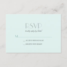 Elegantes Basic Seam Foam Green UAWG RSVP Karte