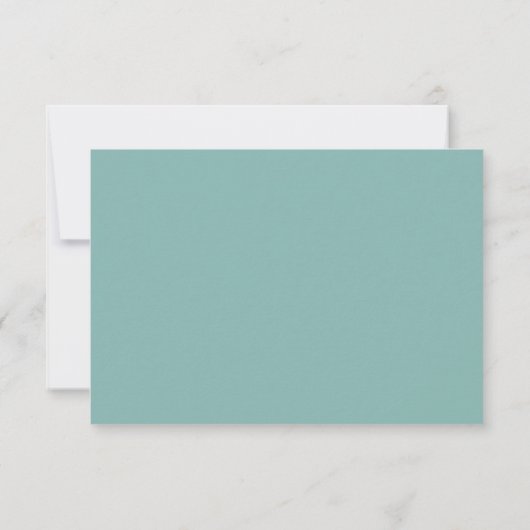 Elegantes Basic Seam Foam Green UAWG RSVP Karte (Rückseite)
