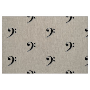 Elegantes Bassschlüssel-Gewebe Stoff