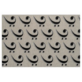 Elegantes Bassschlüssel-Gewebe Stoff (Fat Quarter (45,7 x 55,9 cm))
