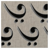 Elegantes Bassschlüssel-Gewebe Stoff (Muster)