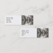 Elegantes Baum-Muster Mini Visitenkarte (Vorne/Hinten)