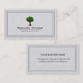 Elegantes Baumgarten-Pflegelogo Landschaft Visitenkarte (Vorne/Hinten)