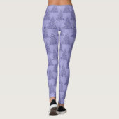 Elegantes Baummuster | Charming Lavendel Weihnacht Leggings (Rückseite)
