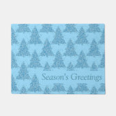 Elegantes Baummuster | Dusty Mauve Pink Custom Fußmatte (Vorderseite)