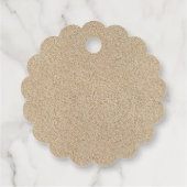 Elegantes Beach Brautparty Danke weiß Geschenkanhänger (Rückseite)