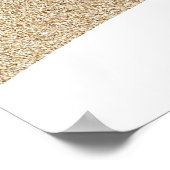 Elegantes Beach Brautparty Poster weiß (Ecke)