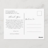 Elegantes Beach Destination Nautical Wedding Foto Postkarte (Rückseite)