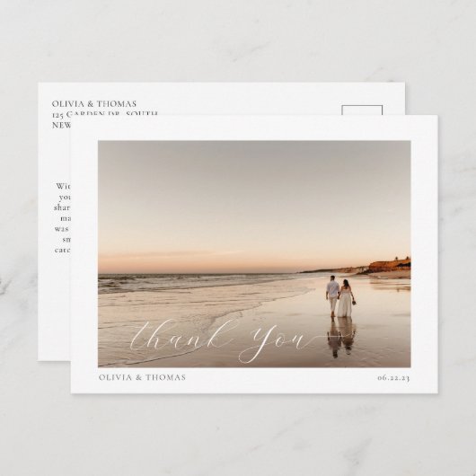 Elegantes Beach Hochzeit in Urlaubsort Foto Vielen Postkarte (Vorne/Hinten)