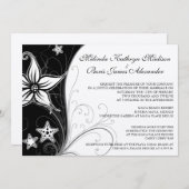 Elegantes Beach Hochzeit in Urlaubsort Themenangeb Einladung (Vorne/Hinten)