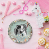 Elegantes Beach Sea Starfish Pearls Party Foto 16 Pappteller (Party)