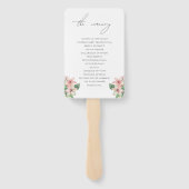 Elegantes Beach Tropical Wedding Program Fächer (Rückseite)