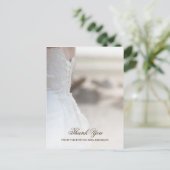 Elegantes Beach Wedding Gown Brautparty Vielen Dan Postkarte (Stehend Vorderseite)