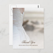 Elegantes Beach Wedding Gown Brautparty Vielen Dan Postkarte (Vorne/Hinten)