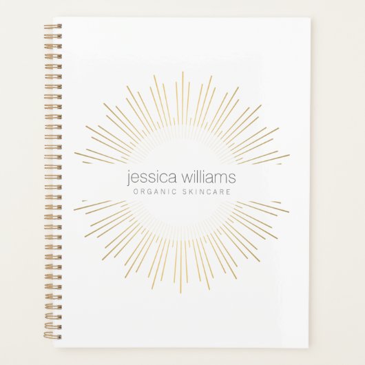 Elegantes Beauty Gold Paradies Planer (Vorderseite)