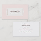 Elegantes Beauty Plaque Stil Visitenkarte (Vorne/Hinten)