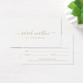 Elegantes Beauty Salon Gold Geschenkgutschein (Schreibtisch)