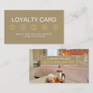 Elegantes Bed & Breakfast Unterkunft Business Treuekarte