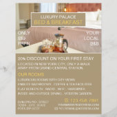 Elegantes Bed & Breakfast Unterkunft Werbung Flyer (Vorne)