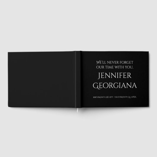 Elegantes Beerdigung/Gästebuch Gästebuch (Voll)