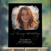 Elegantes Beerdigungs-Foto im Gedächtnis Acrylschild (Neutral)