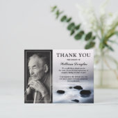 Elegantes Beerdigungsdenkmal Dankeskarte (Stehend Vorderseite)