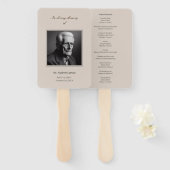 Elegantes Beerdigungsorden des Service-Programms Fächer (Vorne und Hinten)