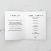 Elegantes Beerdigungsprogramm Programm (Innenseite)