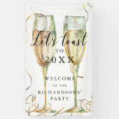 Elegantes Begrüßungsbanner für Silvester Party Banner (Vertikal)