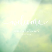 Elegantes Begrüßungszeichen - Fensteraufkleber (Blatt 3)