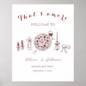 Elegantes Begrüßungszeichen für die engere Zusamme Poster (Vorne)