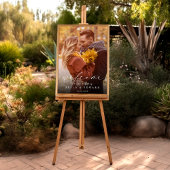 Elegantes Begrüßungszeichen für Foto Poster