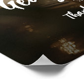 Elegantes Begrüßungszeichen mit Foto Poster (Ecke)