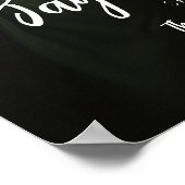 Elegantes Begrüßungszeichen mit Foto Poster (Ecke)