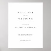 Elegantes Begrüßungszeichen Poster (Vorne)