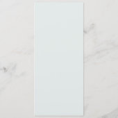 Elegantes Beige Blumenmenü Menükarte (Rückseite)