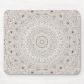 Elegantes Beige Boho Medallion Design Mousepad (Vorne)