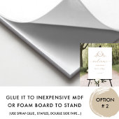 Elegantes Beige Cream Monogram-Begrüßungszeichen Poster