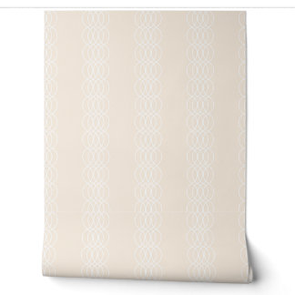 Elegantes beige geometrisches Muster ineinandergre Tapete